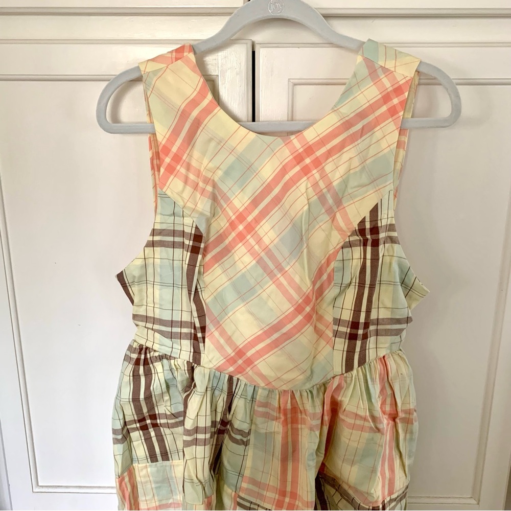 Anthropologie LyreBird Sleeveless Plaid Nap Mini Dress Size M MSRP $98 - Picture 7 of 9